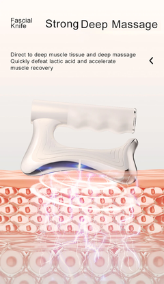 Lame de massage électrique pour tissus profonds – Outil chauffant de relaxation des fascias