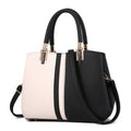 Women's Color Block Shoulder Bag - Stylish Casual Tote - LARUNVIK