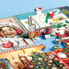 Joyeux puzzle de calendrier de l'Avent en Jigsaw
