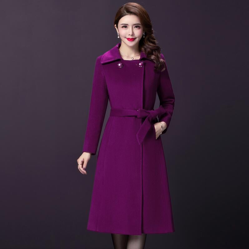 Chic Mom's Winter Woolen Coat - LARUNVIK