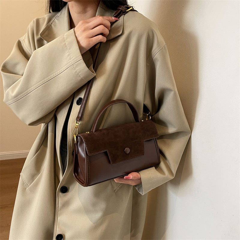 2023 Vintage Style Women's Suede Handbag and Crossbody - LARUNVIK