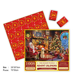 Joyeux puzzle de calendrier de l'Avent en Jigsaw