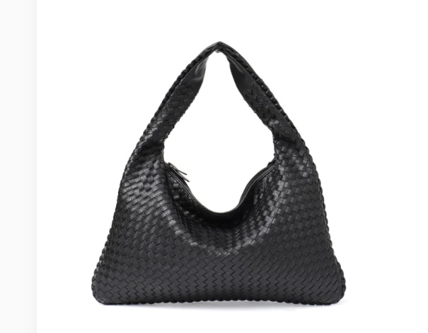 STEPHIECATHY Women's Woven Leather Hobo Handbag (One Item) - LARUNVIK