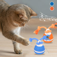 Jouet Interactif pour Animaux de Compagnie Balle Roulante Rechargeable USB