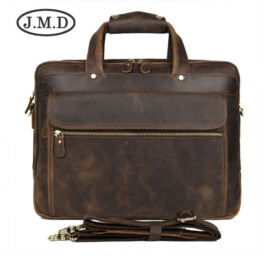 Genuine Leather Executive Briefcase 15.6" (One Piece) - LARUNVIK