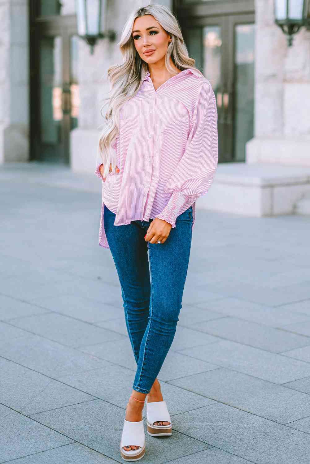 Fernanda Lantern Sleeve Shirt - LARUNVIK