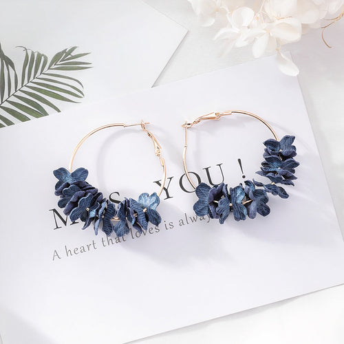 Aussie -Navy Earrings - LARUNVIK