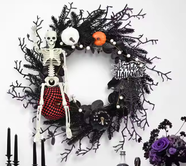 Halloween Wreath Decorations - LARUNVIK