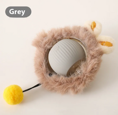 Jouet pour chat à roulement automatique PurrPlay – Balle interactive mains-libres pour chats d'intérieur