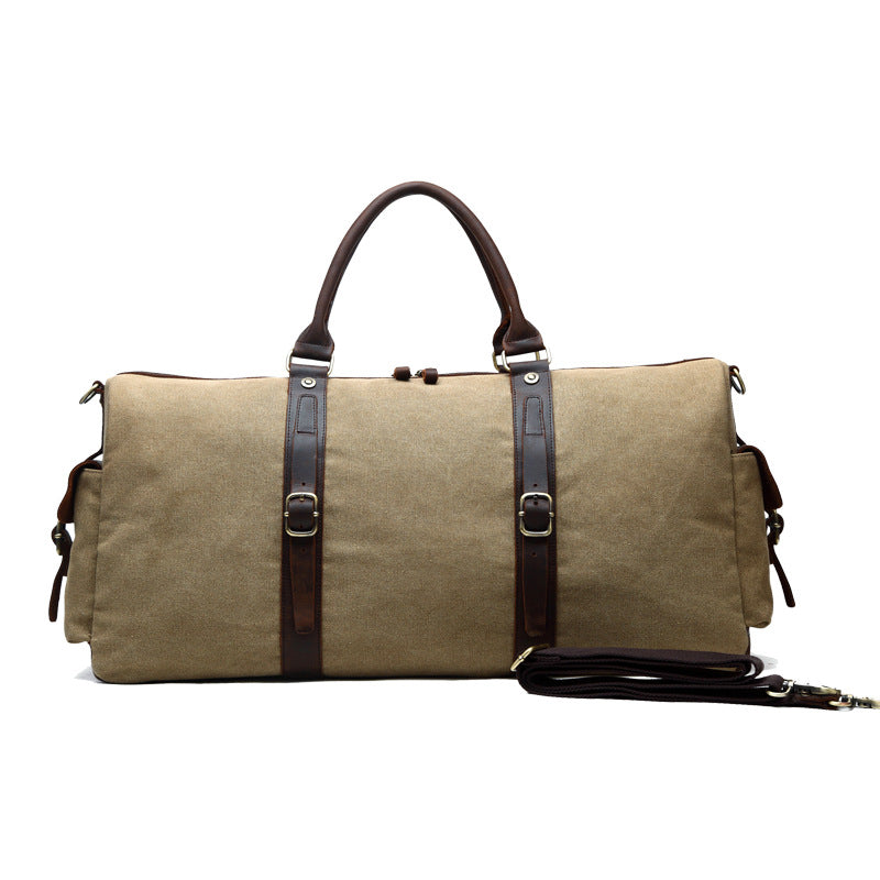 Vintage Leather Travel Bag for Men - Large Capacity - LARUNVIK