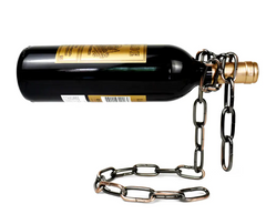 Porte-bouteille de vin chaîne magique en fer