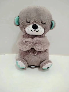 Peluche loutre Sound Machine Soothe 'n Snuggle avec lumières, sons et mouvements de respiration rythmiques pour bébé