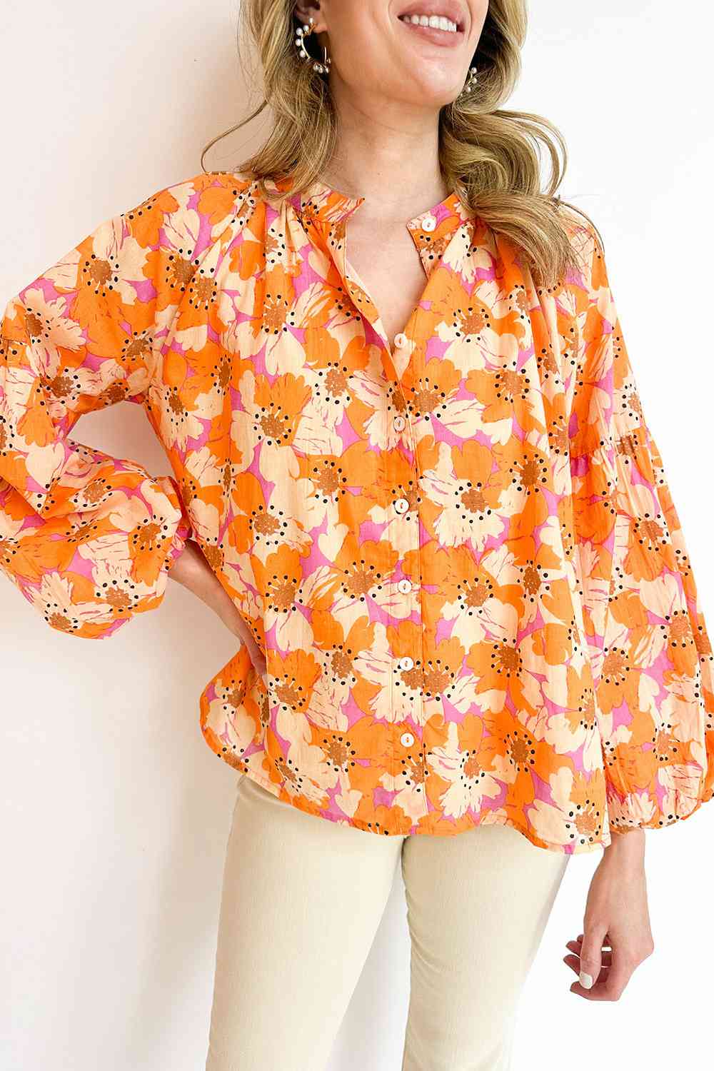 Ashley Balloon Sleeve Top - LARUNVIK