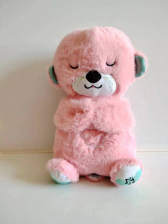 Peluche loutre Sound Machine Soothe 'n Snuggle avec lumières, sons et mouvements de respiration rythmiques pour bébé