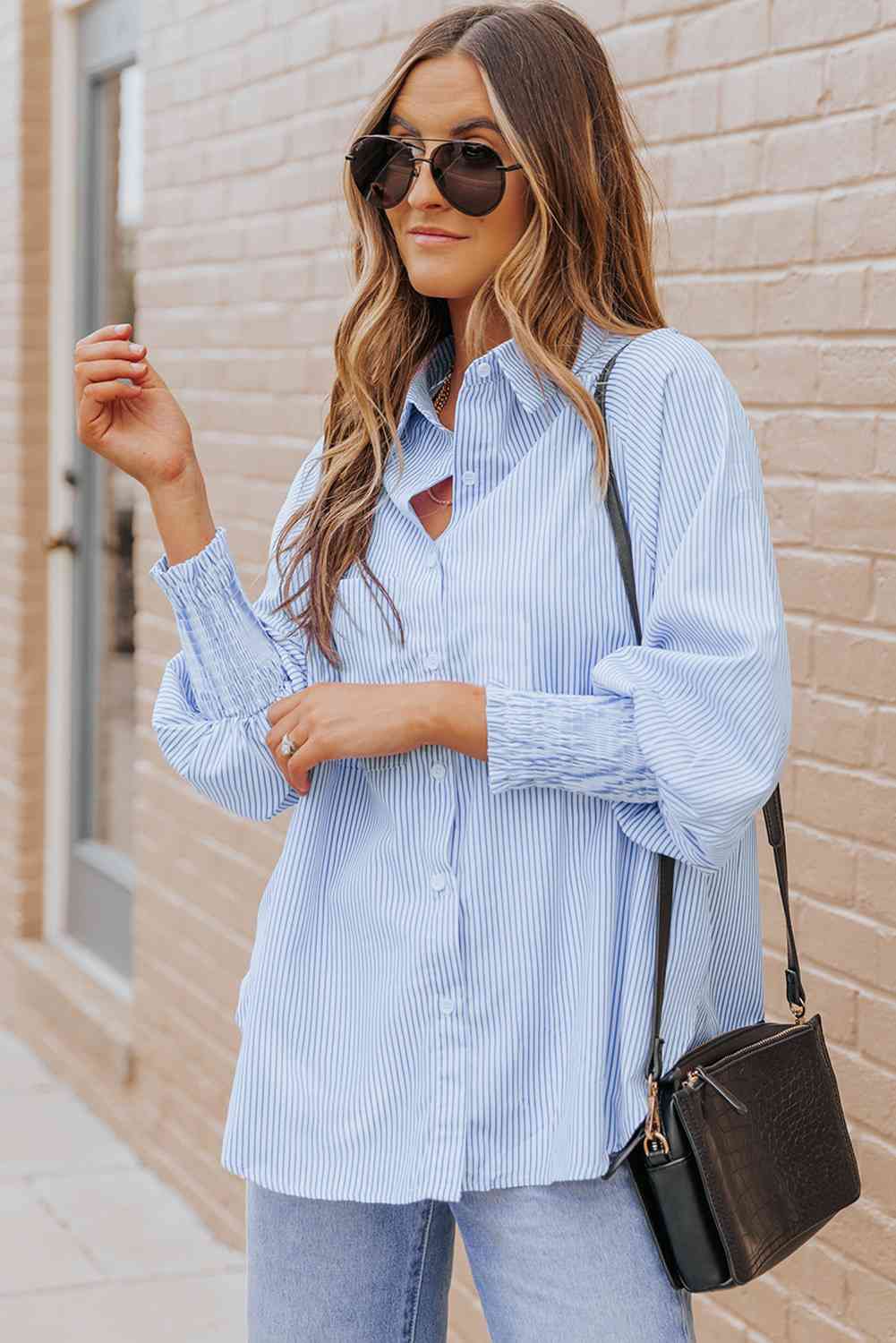 Fernanda Lantern Sleeve Shirt - LARUNVIK
