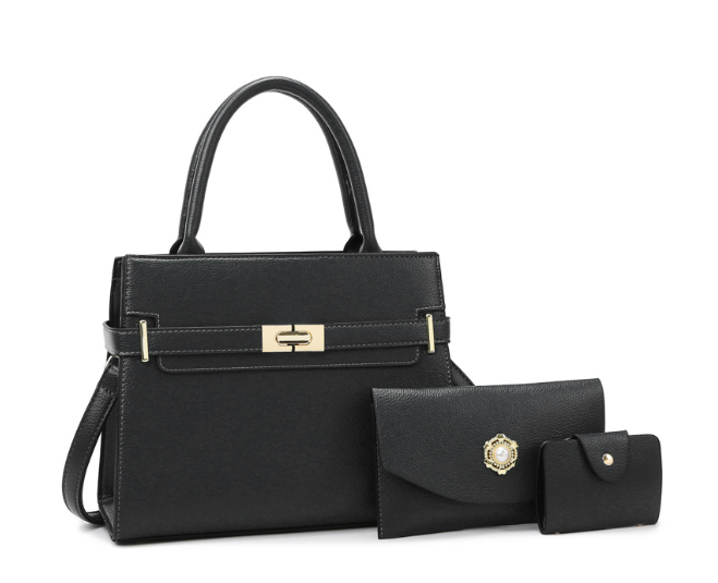 3-Piece Women's Handbag Set with Quality Leather - LARUNVIK