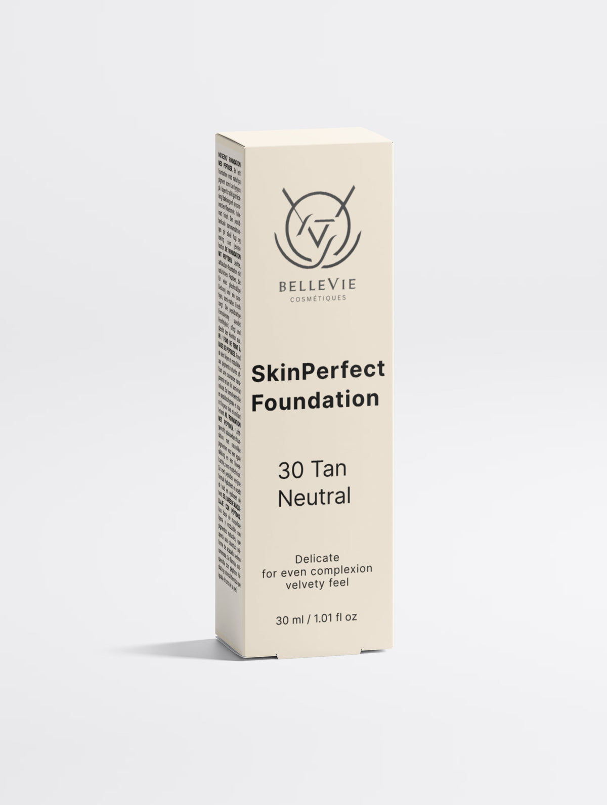 Peptide Skin-Perfecting Foundation - 30 Tan Neutral | Tan Skin, Balanced Coverage - LARUNVIK