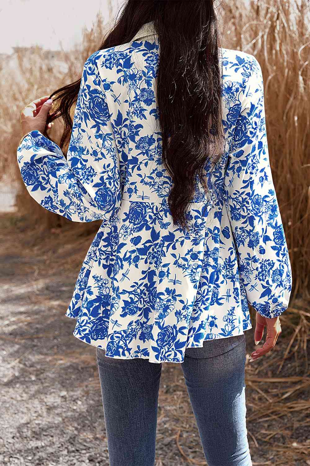 Lagoon Peplum Shirt - LARUNVIK