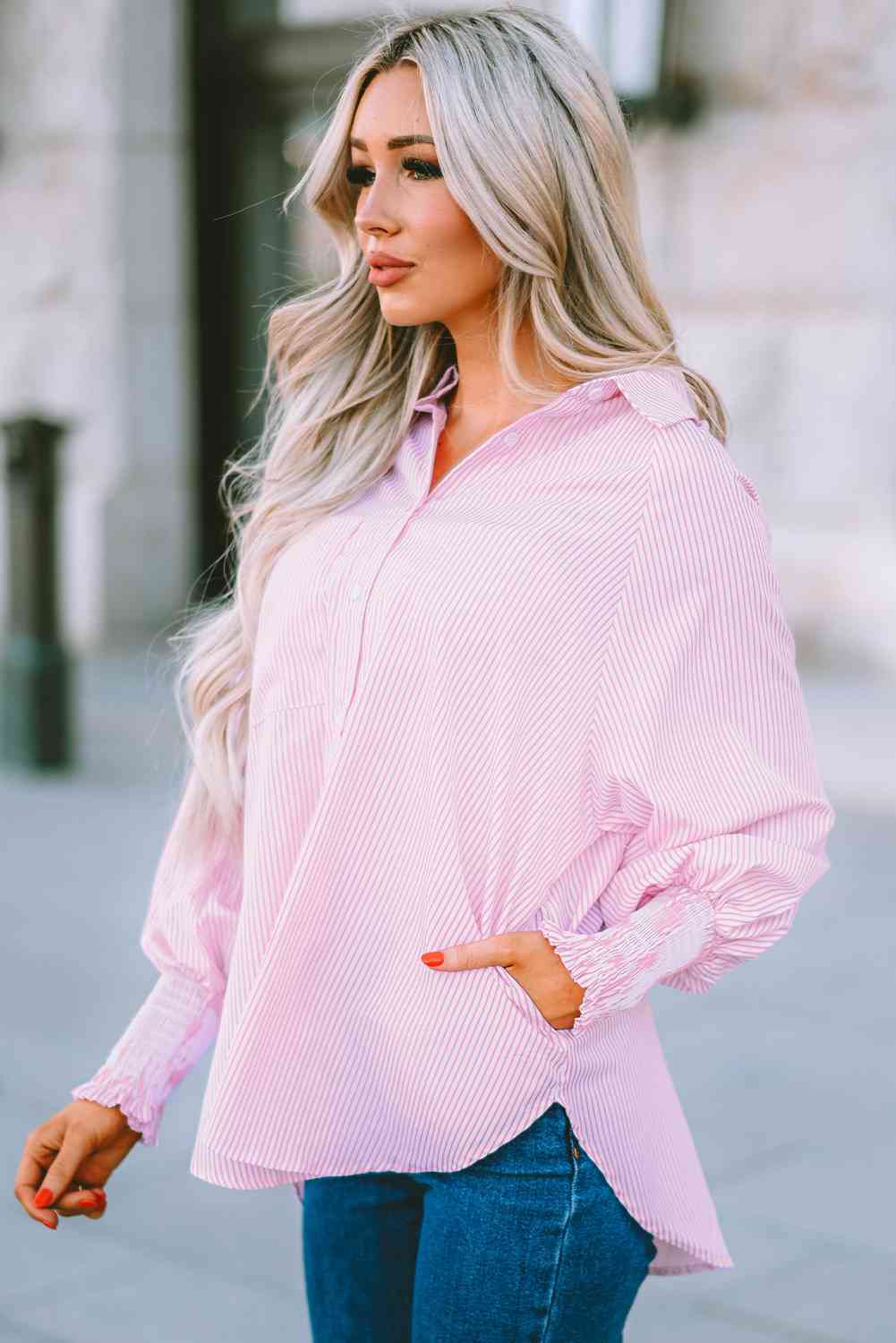 Fernanda Lantern Sleeve Shirt - LARUNVIK