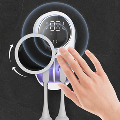 Smart UVC Toothbrush Sanitizer and Dryer Wall-Mounted