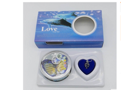 Boîte cadeau à bijoux en perles avec collier en perles d'eau douce