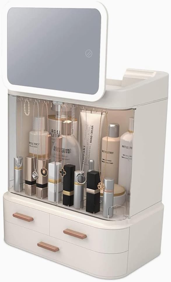 Lighted Mirror Makeup Storage Box - LARUNVIK
