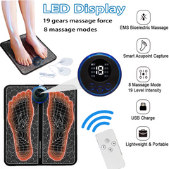 Tapis de massage de pieds rechargeable