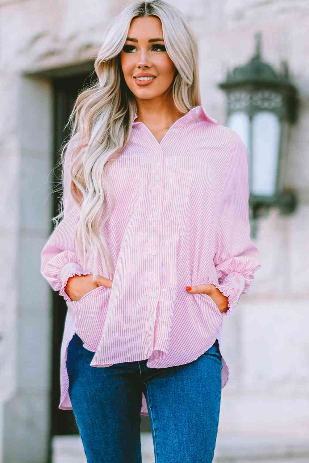 Fernanda Lantern Sleeve Shirt - LARUNVIK