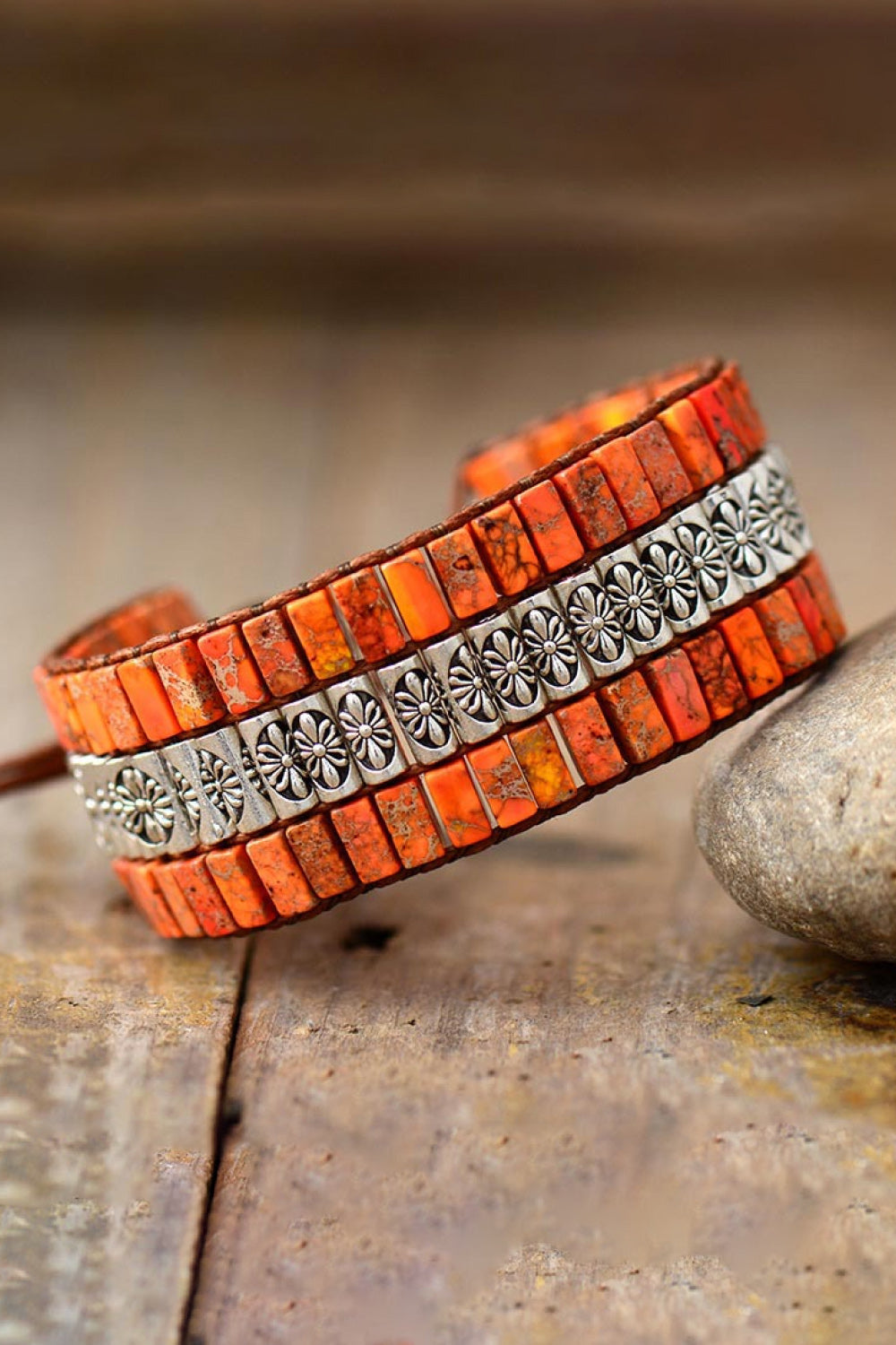 Handmade Triple Layer Natural Stone Bracelet - LARUNVIK