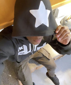 Sweats à capuche zippés imprimés étoiles