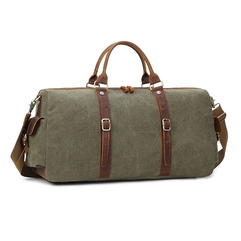 Vintage Leather Travel Bag for Men - Large Capacity - LARUNVIK