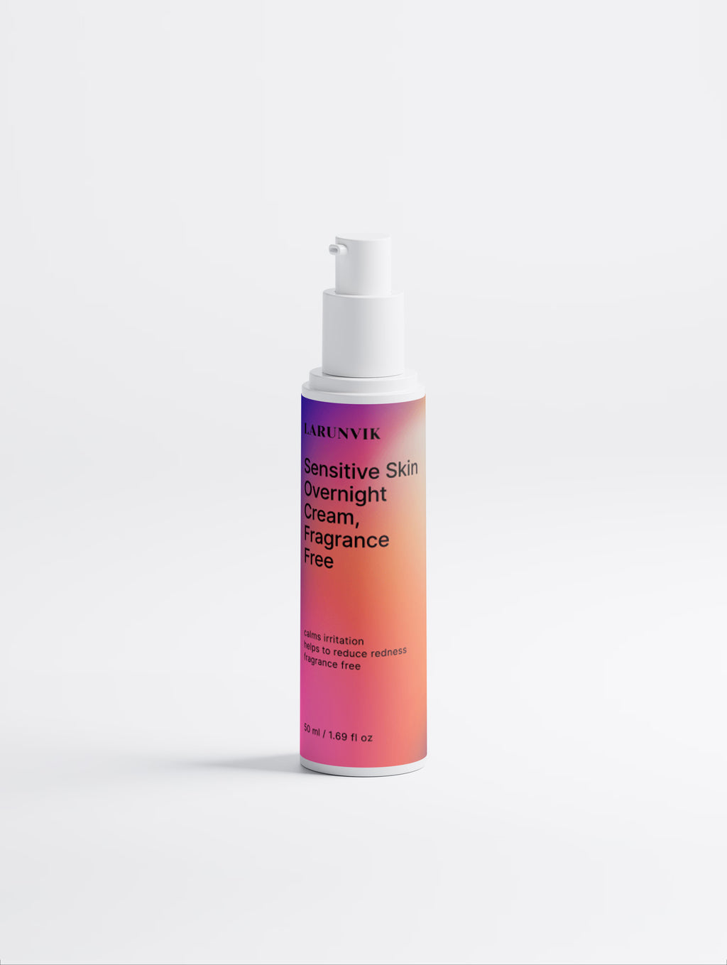 Sensitive Skin Overnight Cream, Fragrance Free - LARUNVIK