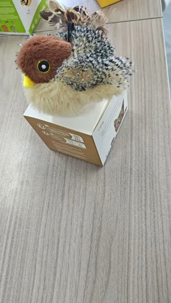 Jouet en peluche oiseau pour animaux de compagnie