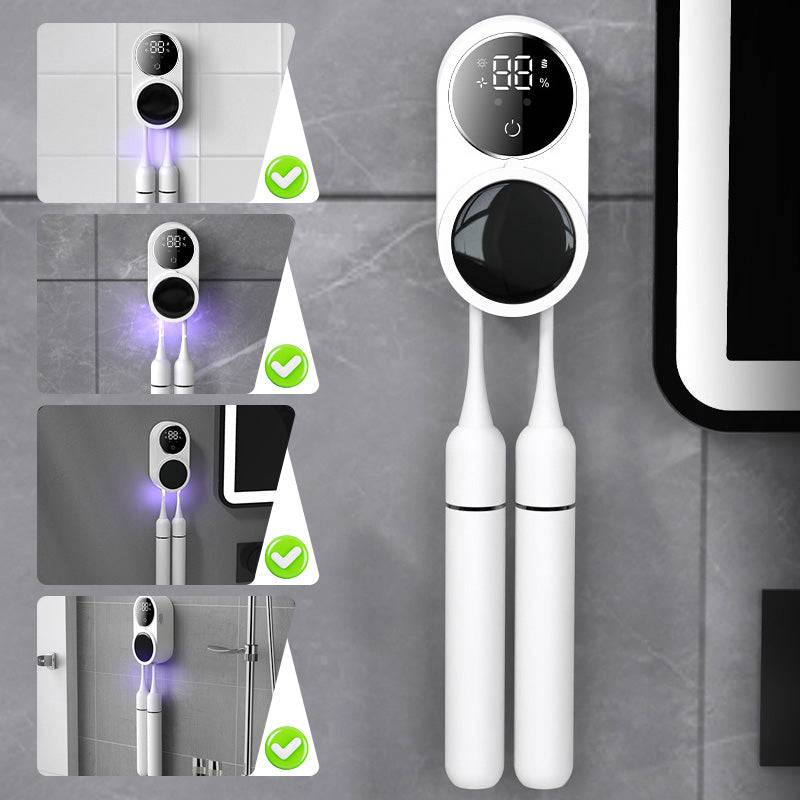 Smart UVC Toothbrush Sanitizer and Dryer Wall-Mounted - LARUNVIK