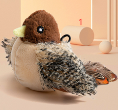 Jouet en peluche oiseau pour animaux de compagnie