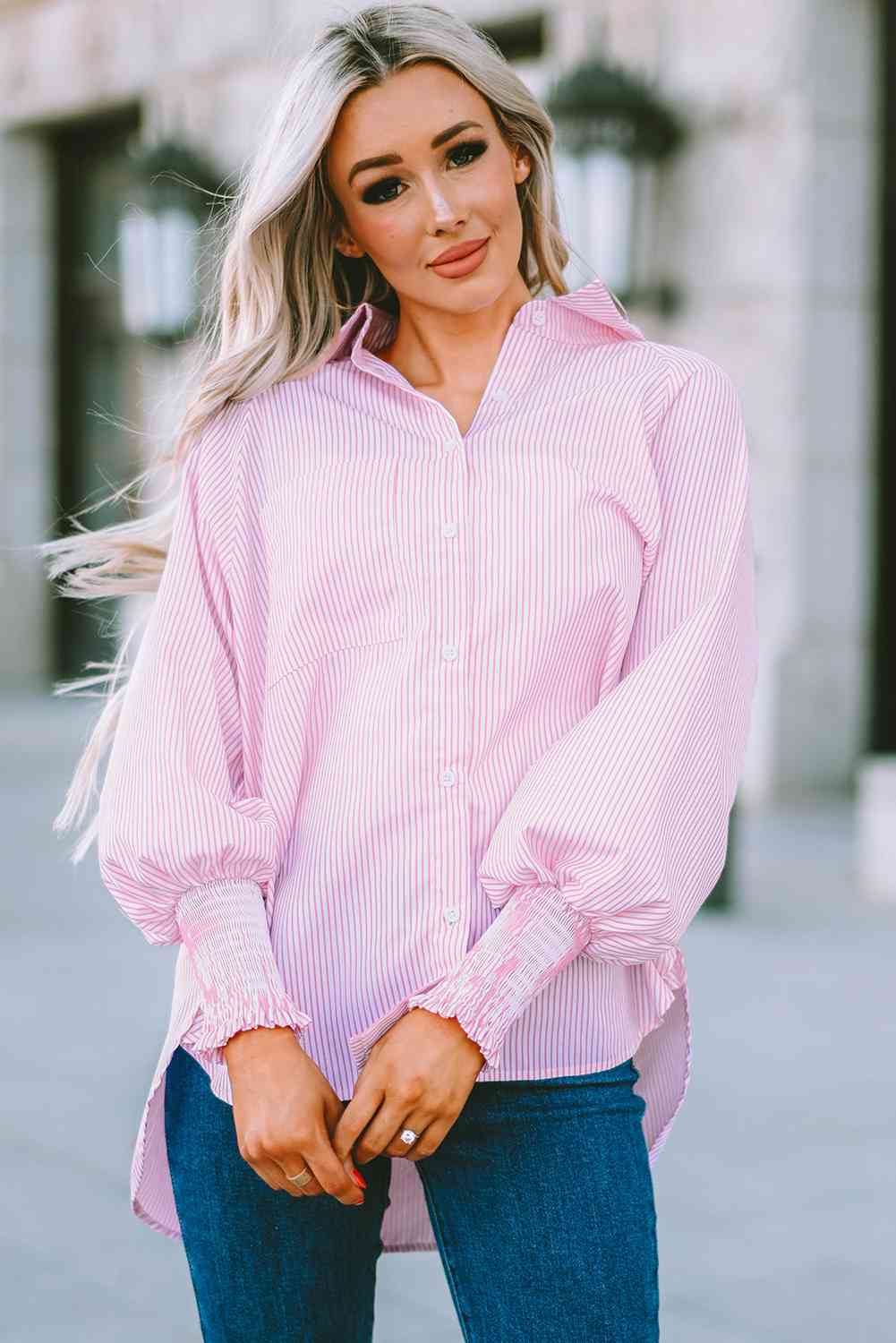Fernanda Lantern Sleeve Shirt - LARUNVIK