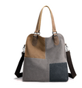 Lunna Women's Handbag - Color Block Canvas Tote (One) - LARUNVIK