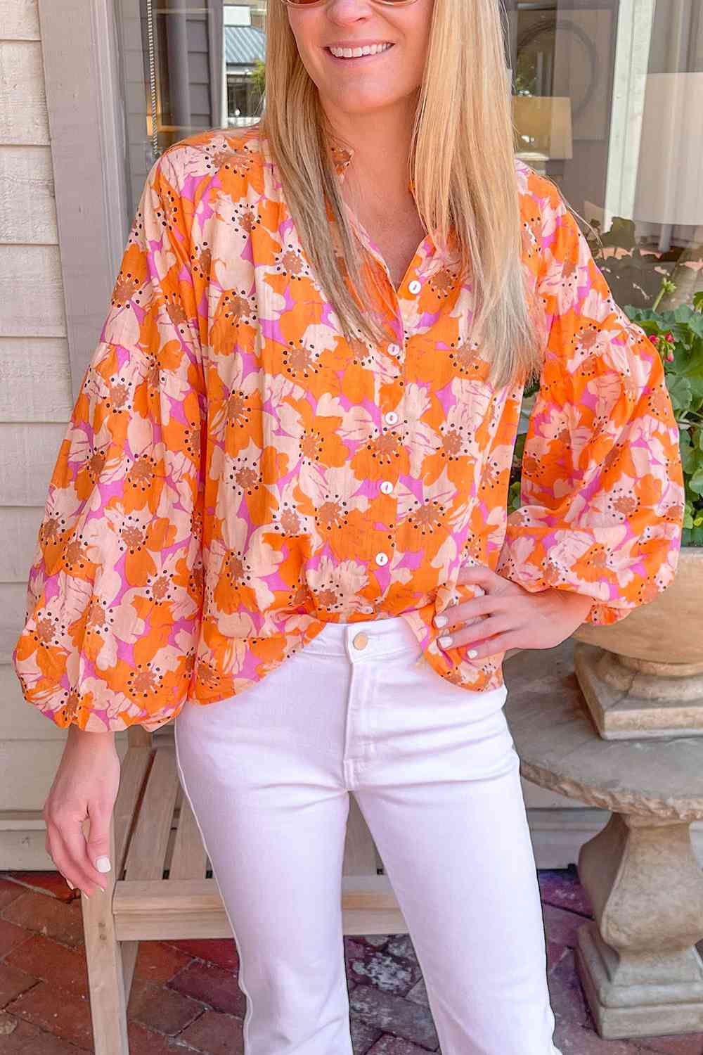 Ashley Balloon Sleeve Top - LARUNVIK