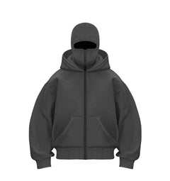 Blouson de baseball zippé à capuche pour homme
