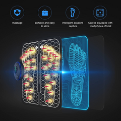 Tapis de massage de pieds rechargeable