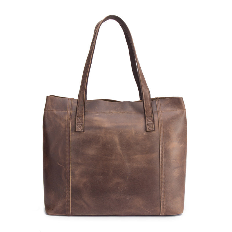Crazy Horse Leather Handbag for Women - LARUNVIK
