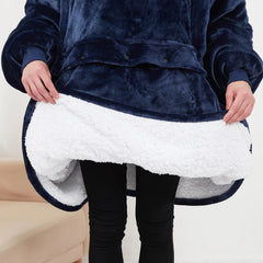 Couverture à capuche chauffante – Couverture électrique portable et douillette pour la maison et le camping