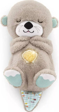 Peluche loutre Sound Machine Soothe 'n Snuggle avec lumières, sons et mouvements de respiration rythmiques pour bébé