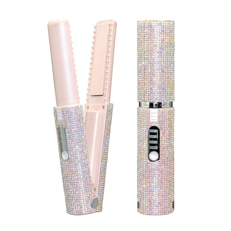 Portable Wireless USB Hair Straightener and Curler - LARUNVIK