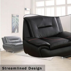 Leather Couches For Living Room Black Sofa And Loveseat Set