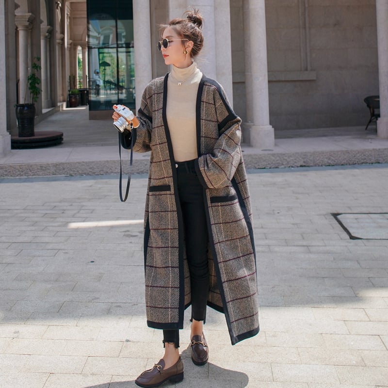 City Chic Medium Tweed Coat - LARUNVIK