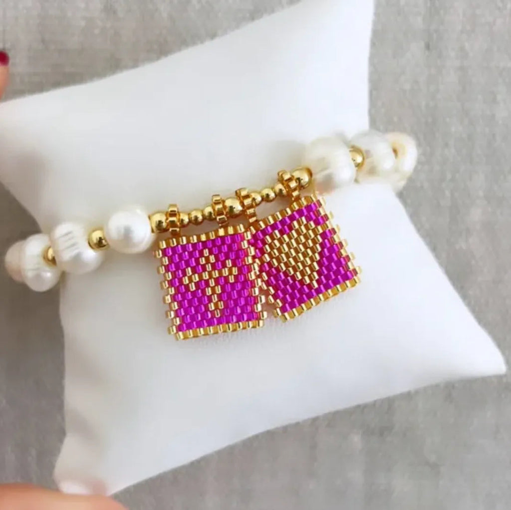 Sacred Freshwater Pearl Scapular Bracelet - LARUNVIK