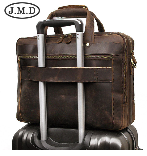 Genuine Leather Executive Briefcase 15.6" (One Piece) - LARUNVIK