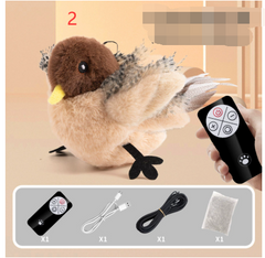 Jouet en peluche oiseau pour animaux de compagnie