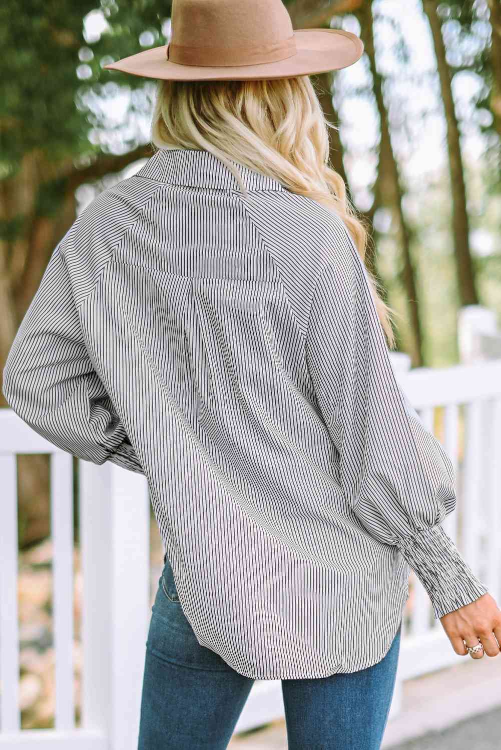 Fernanda Lantern Sleeve Shirt - LARUNVIK